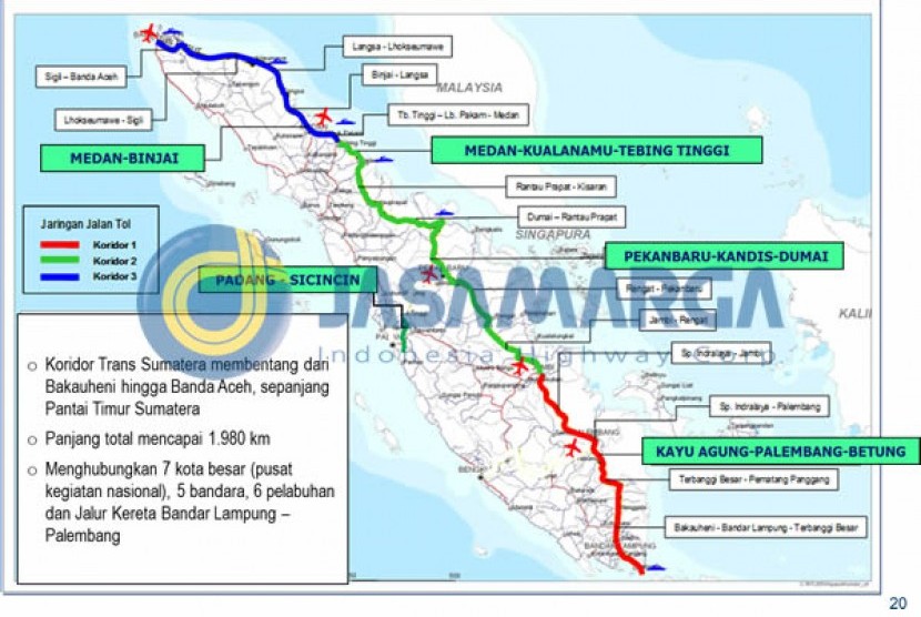 Jalan Tol Trans Sumatra Dikebut  Republika Online