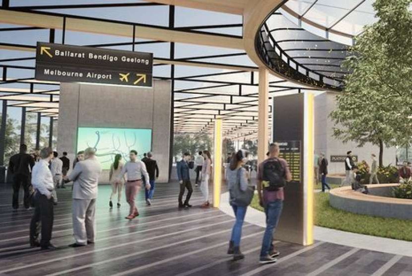 Jalur kereta nantinya akan menghubungkan Bandara Melbourne ke pusat kota (CBD) dalam waktu 20 menit.