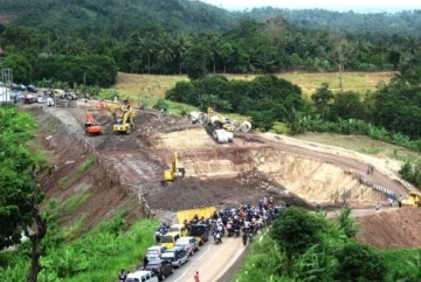 Jalur lintas Sumatera di Bandar Lampung.