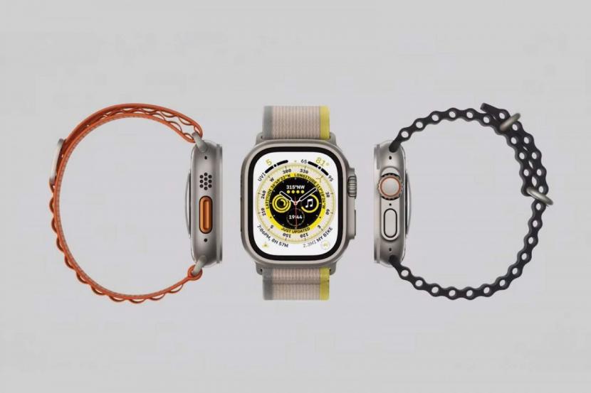 Apple dikabarkan tengah fokus mengerjakan tampilan antarmuka yang baru untuk sistem operasi jam pintarnya bernama watchOS 10./ilustrasi