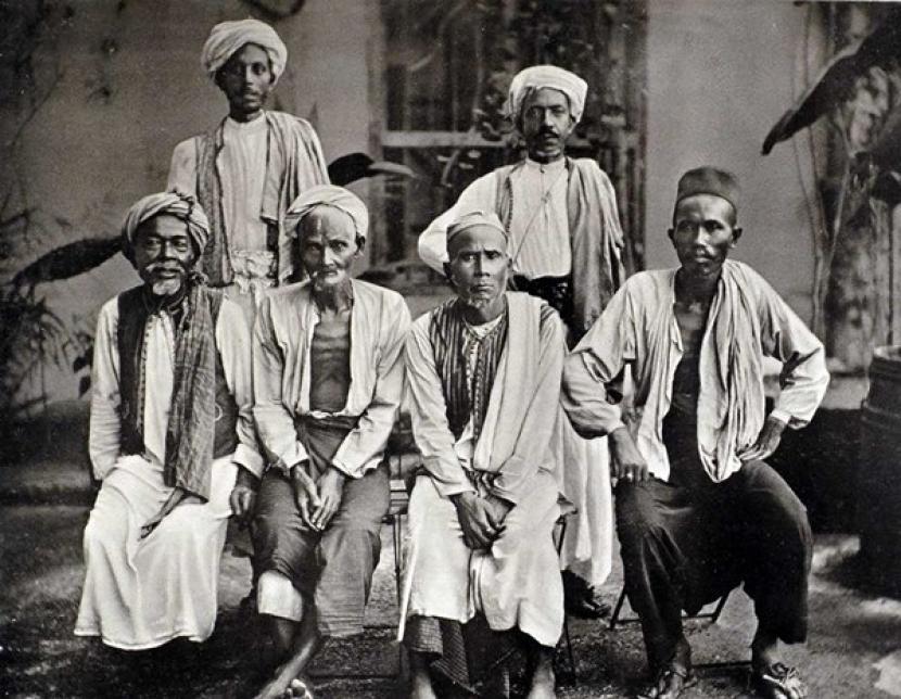 Jamaah haji Aceh tahun 1880, Potret ini karya Snuck Hurgronje kala tinggal di Jeddah.