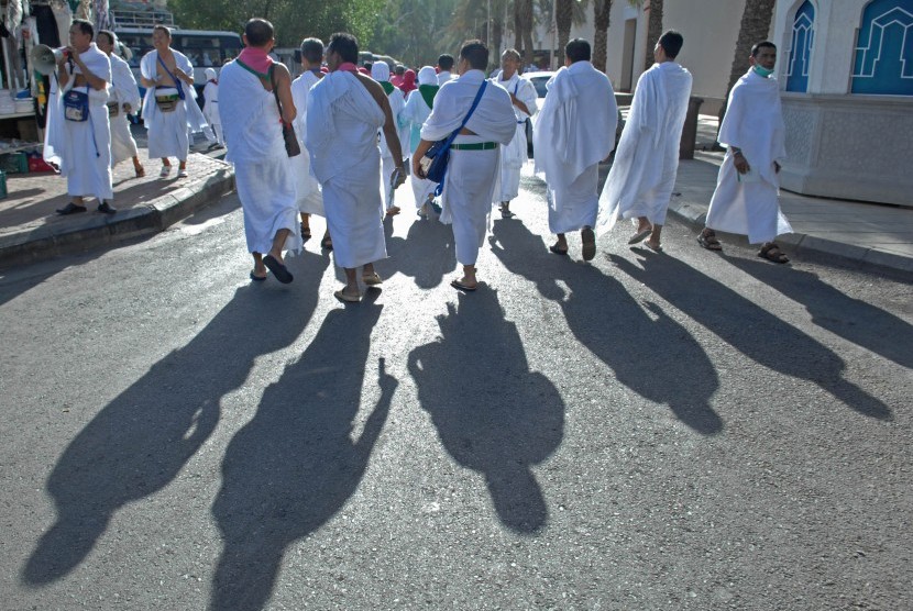 Jamaah haji di Kota Madinah, Arab Saudi.