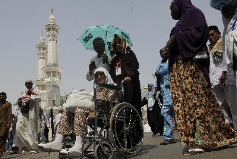 Jamaah haji di Kota Makkah, Arab Saudi.