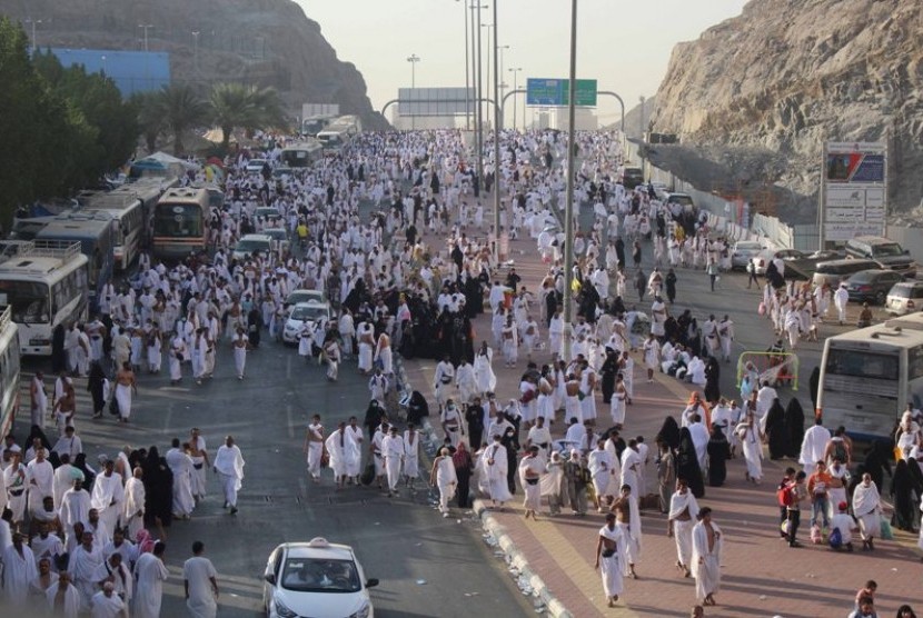 Jamaah haji di Kota Makkah, Arab Saudi.