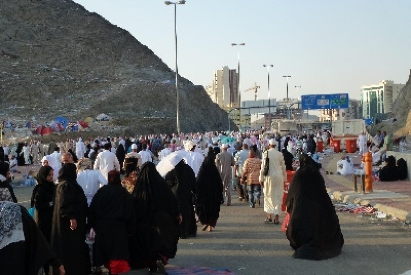 Jamaah haji di Makkah, Arab Saudi.