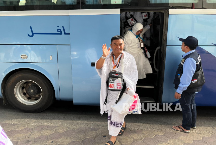 Jamaah haji gelombang 2 tiba di Makkah, Arab Saudi, Sabtu (17/5/2025).