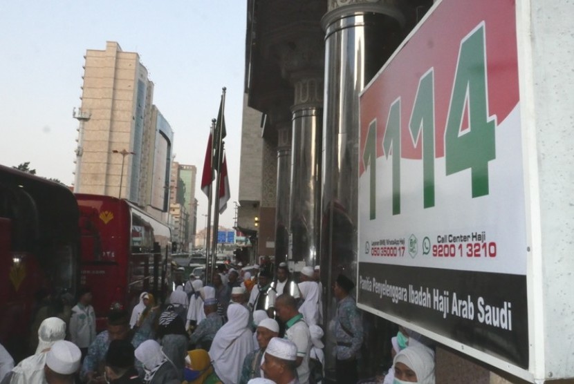 Jamaah haji SUB 44 diberangkatkan dari Makkah, menuju Madinah, Selasa (12/9)