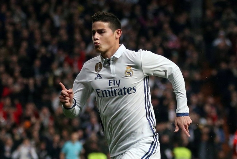 Gelandang serang Real Madrid, James Rodriguez.