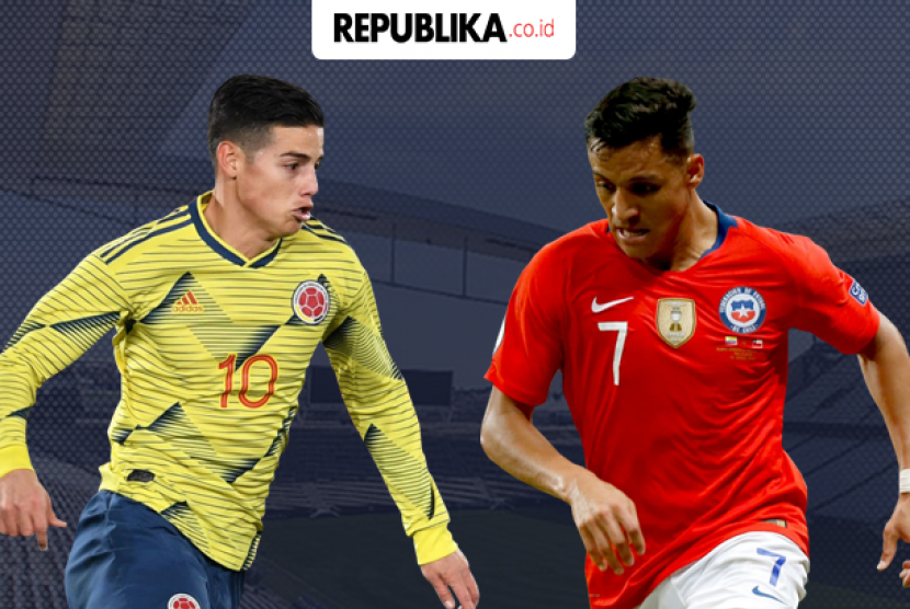 James Rodriguez (Kolombia) Vs Alexis Sanchez (Cile).