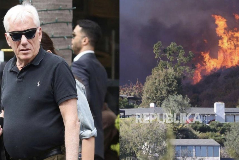 James Woods dan rumahnya terbakar