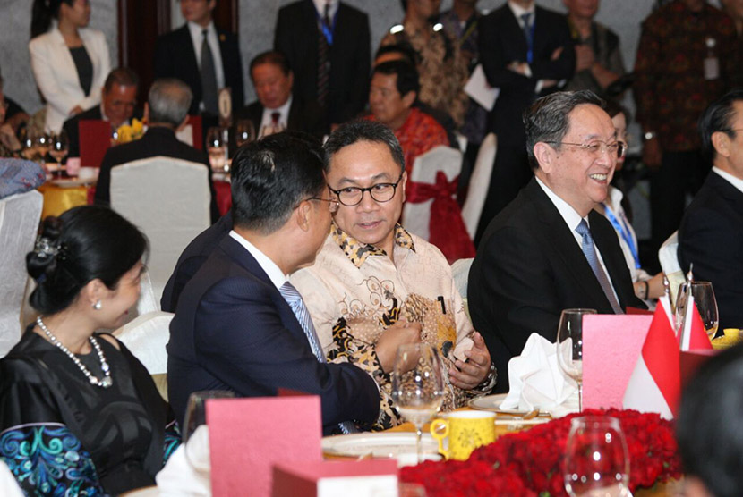 Jamuan makan antara Ketua MR RI dengan Ketua Majelis Permusyawaratan Politik China.