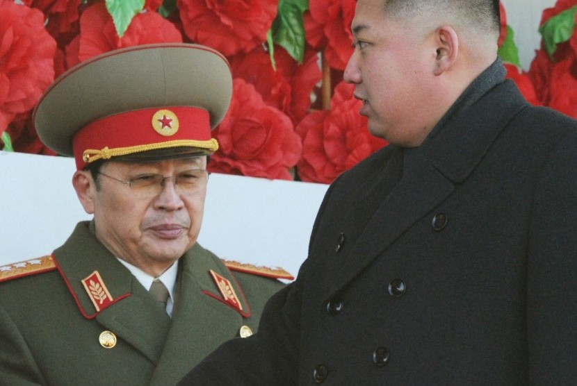 Jang Song-thaek (left) s believed to be the power behind the throne in secretive North Korea.