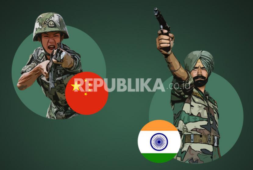Jejak perang mematikan China versus India.