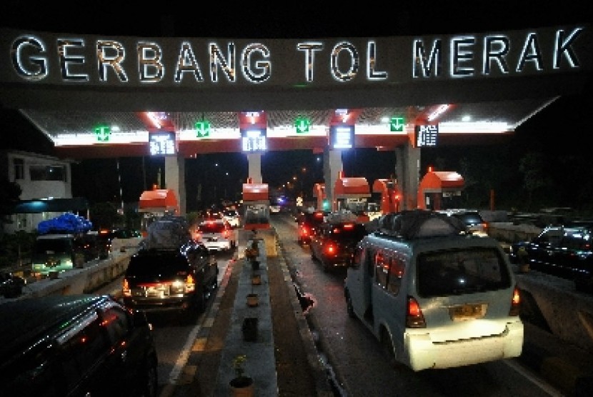 Gerbang tol Merak menuju Jakarta. ilustrasi