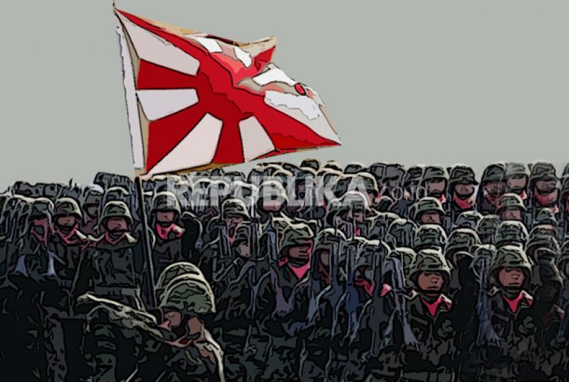 Militer Jepang (ilustrasi). Jepang akan memberikan sumbangan sekitar 100 kendaraan militer ke Ukraina. 