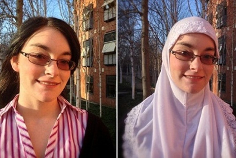 jess rhodes , perempuan non-muslim peringati hari jilbab dunia