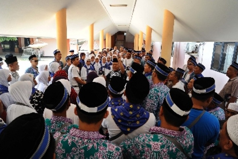 jJamaah haji Indonesia siap berangkat ke Tanah Suci.