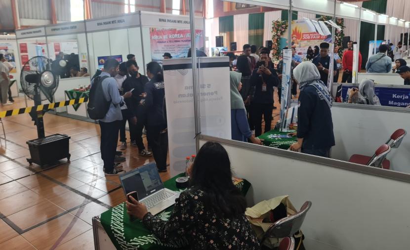   Job Fair 2023 yang digelar di SMK Muhim, Kabupaten Bantul.
