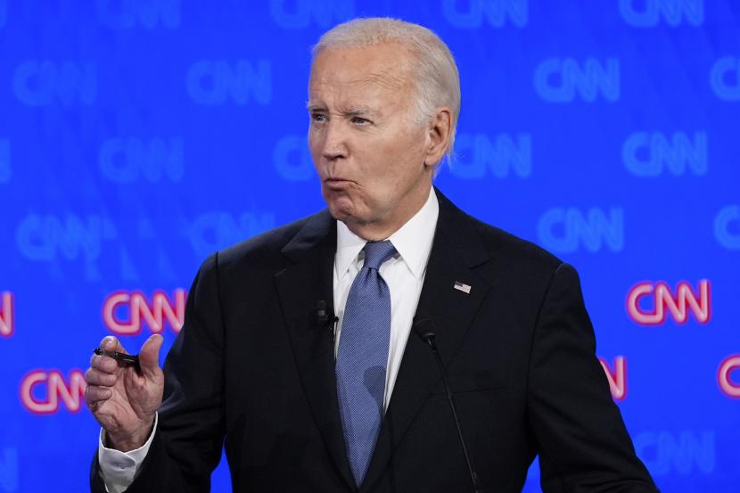 Joe Biden saat debat capres.