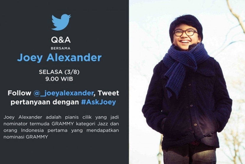 Joey Alexander buka sesi tanya jawab di Twitter melalui #AskJoey