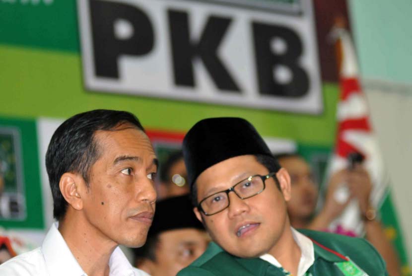 Joko Widodo bersama Muhaimin Iskandar.