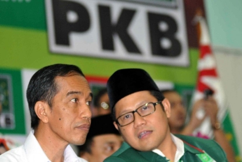 Presiden Joko Widodo (Jokowi) dan Ketua Umum DPP PKB Abdul Muhaimin Iskandar.