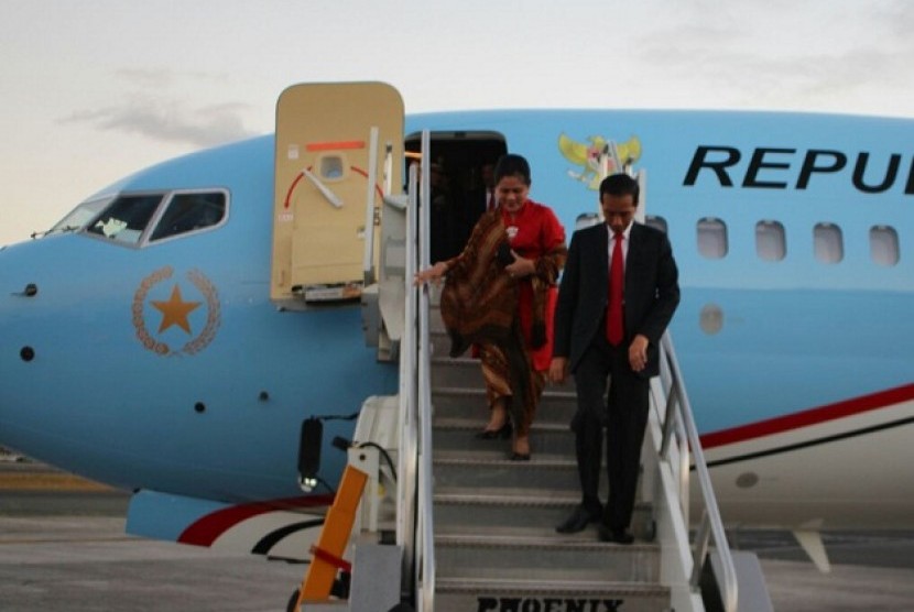 President Joko Widodo and First Lady Iriana