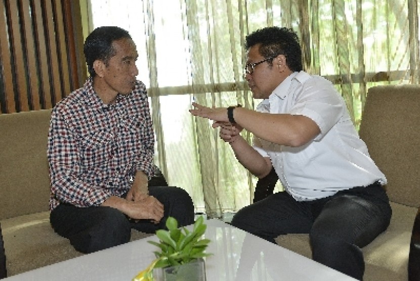 Jokowi berbincang dengan Muhaimin Iskandar. (ilustrasi)