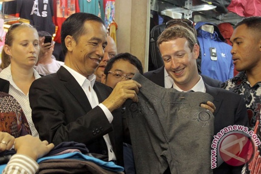 Jokowi dan Mark Zuckerberg di Tanah Abang