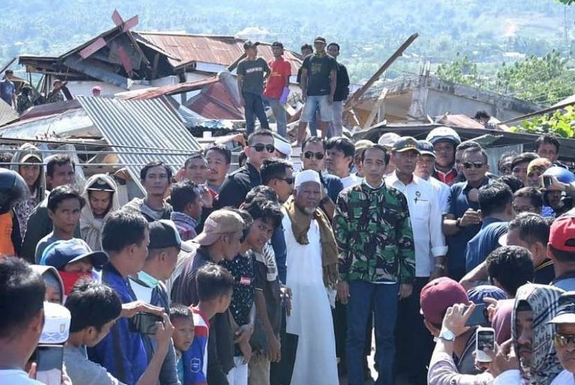 Presiden Joko Widodo di Palu, Sulawesi Tengah