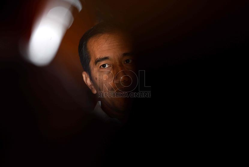 Jokowi (Joko Widodo) di Balai Kota, Jakarta, Rabu (3/9). (Republika/ Wihdan)