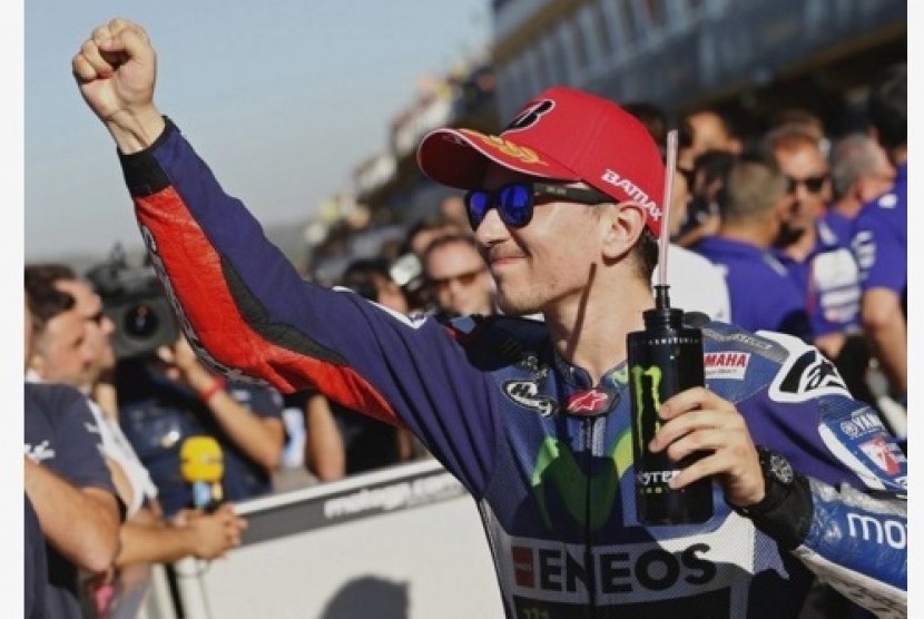 Jorge Lorenzo usai memastikan pole position pada GP Valencia yang akan berlangsung Ahad (7/11).