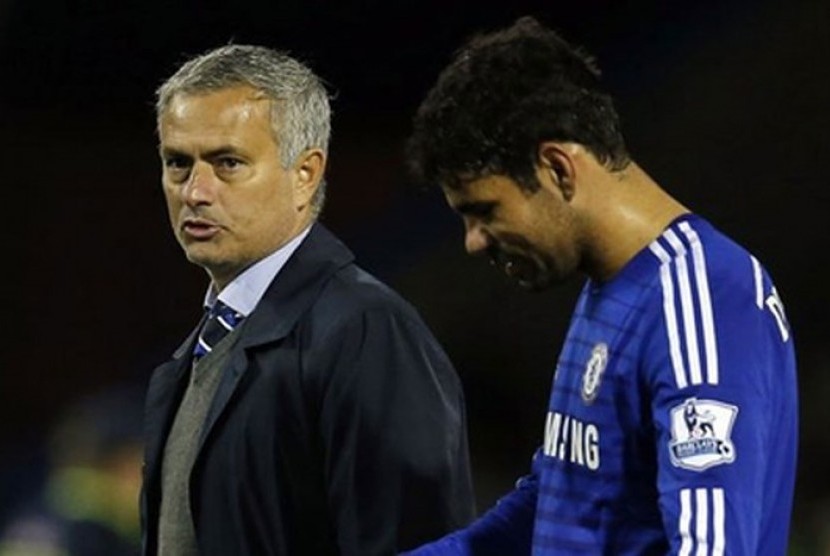 Jose Mourinho dan Diego Costa.