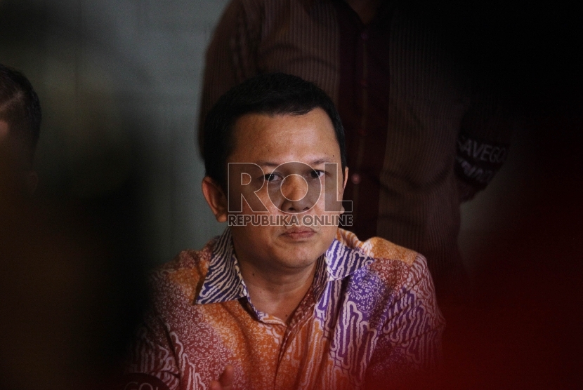 Jubir Poros Muda Partai Golkar Andi Sinulingga memberikan keterangan pers di Jakarta, Selasa (5/1). 