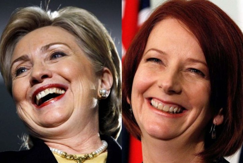 Julia Gillard mendukung Hillary Clinton untuk menjadi presiden AS.