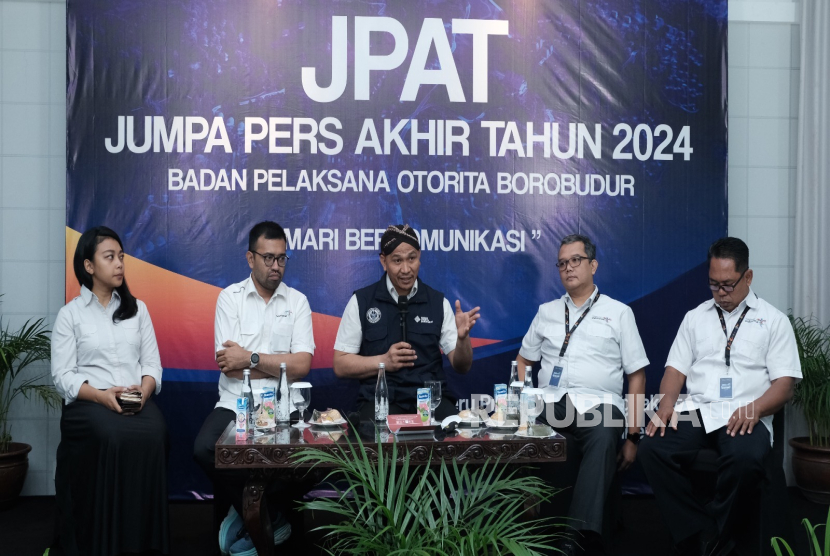 Jumpa Pers Akhir Tahun 2024 Badan Pelaksana Otorita Borobudur beberapa waktu lalu.