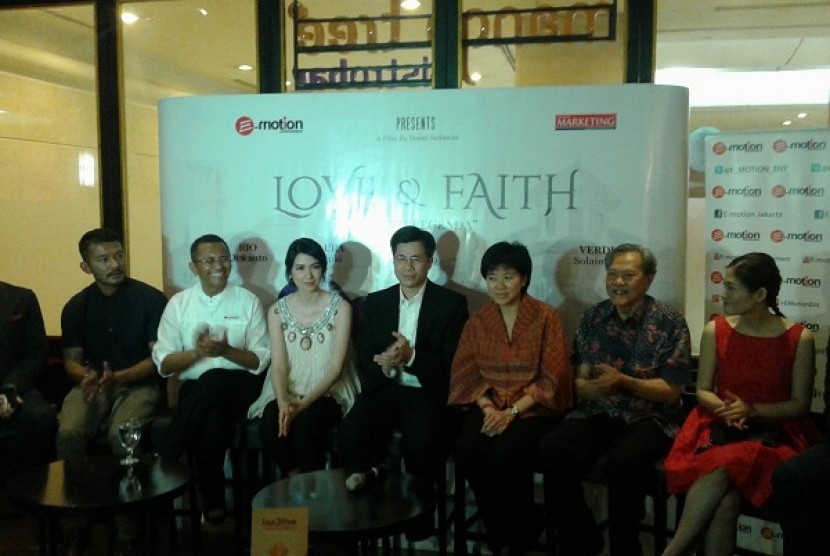 Jumpa pers film Faith and Love di Jakarta, Rabu (25/2)