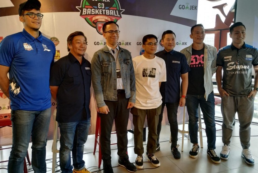 Jumpa pers IBL GOJEK Basketball Indonesia Tour 2019, Kamis (4/7) di Jakarta.