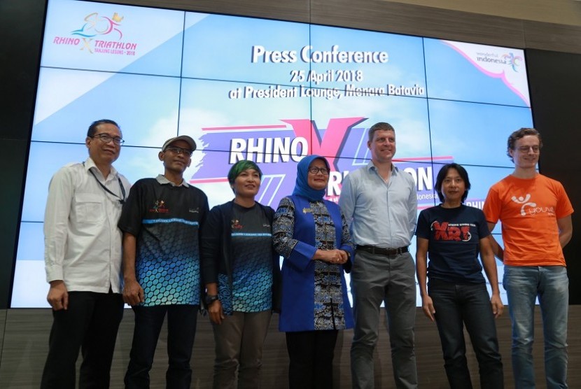 Jumpa pers Rhino Cross Triathlon tahun 2018