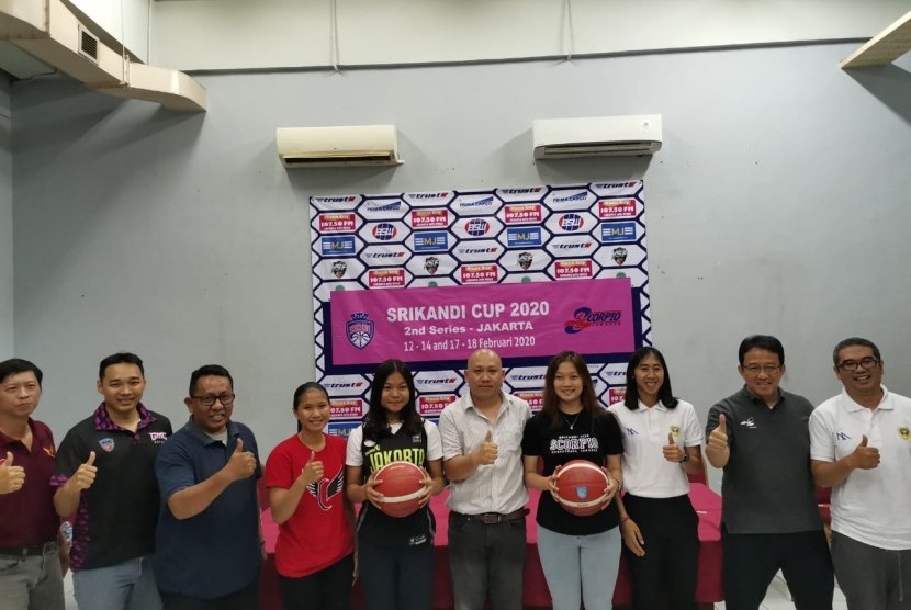 Jumpa Pers Seri Kedua Srikandi Cup di GOR Soemantri Brodjonegoro, Pasar Festival Kuningan, Jakarta (11/2).