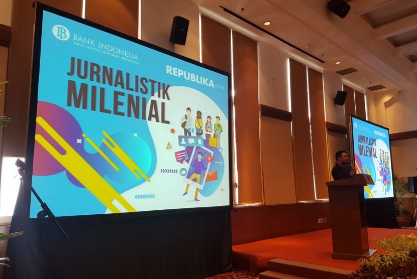 JURNALISTIK UNTUK MILENIAL. Republika.co.id menggelar pelatihan jurnalistik untuk para milenial di Museum Bank Indonesia, Sabtu (2/3).
