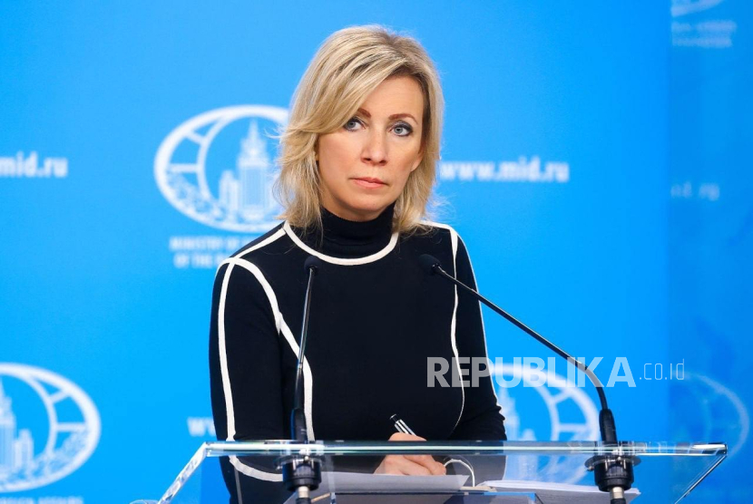 Juru Bicara Kemenlu Rusia, Maria Zakharova.