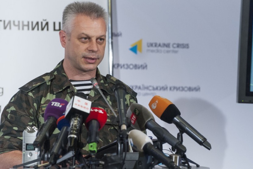 Juru Bicara Militer Ukraina, Andriy Lysenko.
