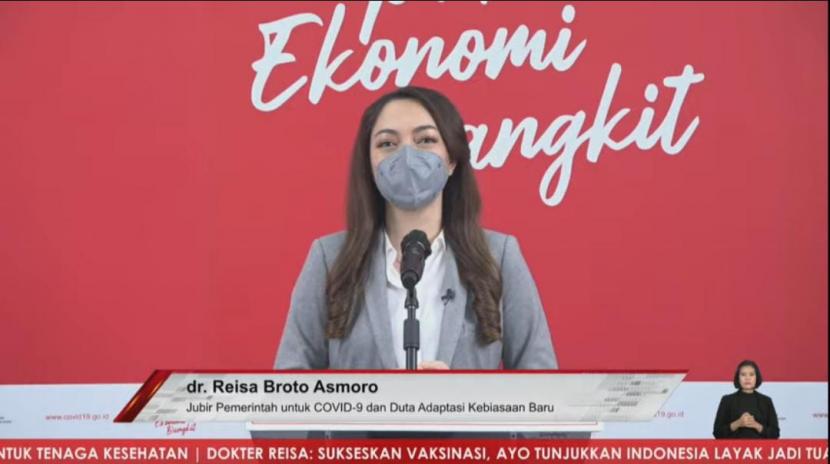 Juru Bicara Pemerintah untuk COVID-19 dr. Reisa Broto Asmoro .mengatakan, penanganan pandemi Covid-19 di Indonesia saat ini terus menunjukan perbaikan, baik di tingkat nasional maupun provinsi. 