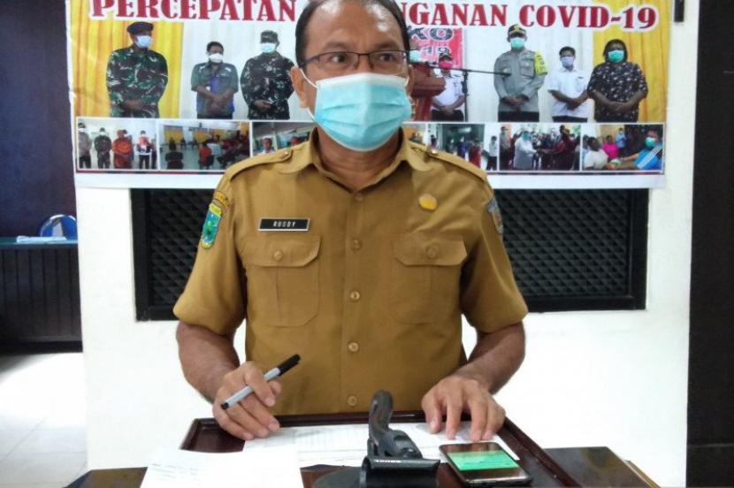 Juru Bicara Satgas Penanganan Covid-19 Kota Sorong, Ruddy Rudolf Lakku.