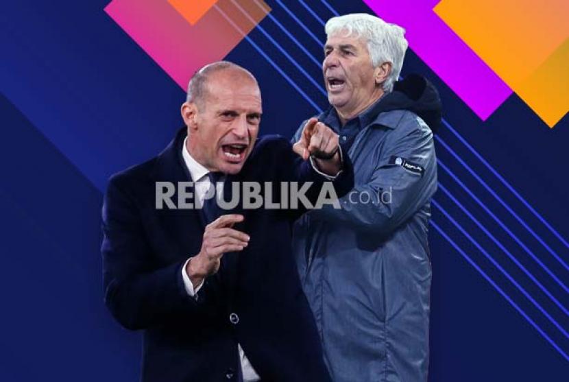 Juventus vs Atalanta, adu strategi defensif Massimiliano Allegri lawan ofensif milik Gian Piero Gasperini.