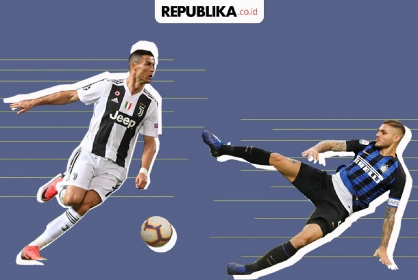 Juventus vs Inter, Pertarungan dua raksasa Italia.