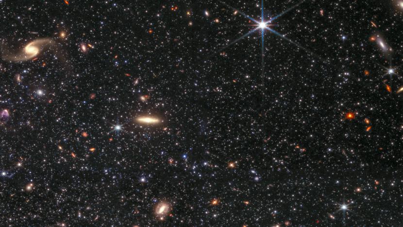 JWST mengungkap galaksi kerdil bernama Wolf Lundmark Melotte (WLM). Galaksi ini berada sekitar tiga juta cahaya dari Bumi. 