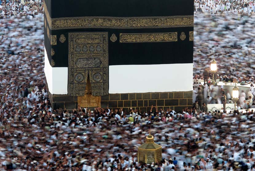  Kabah di Masjidil Haram Makkah, Arab Saudi.