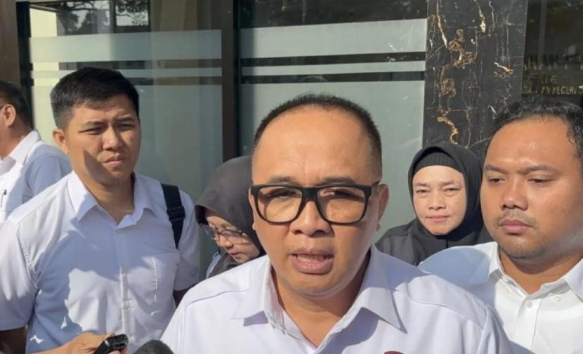 Kabid Hukum Polda Jabar Kombes Nurhadi Handayani di Pengadilan Negeri Bandung, Senin (1/7/2024).